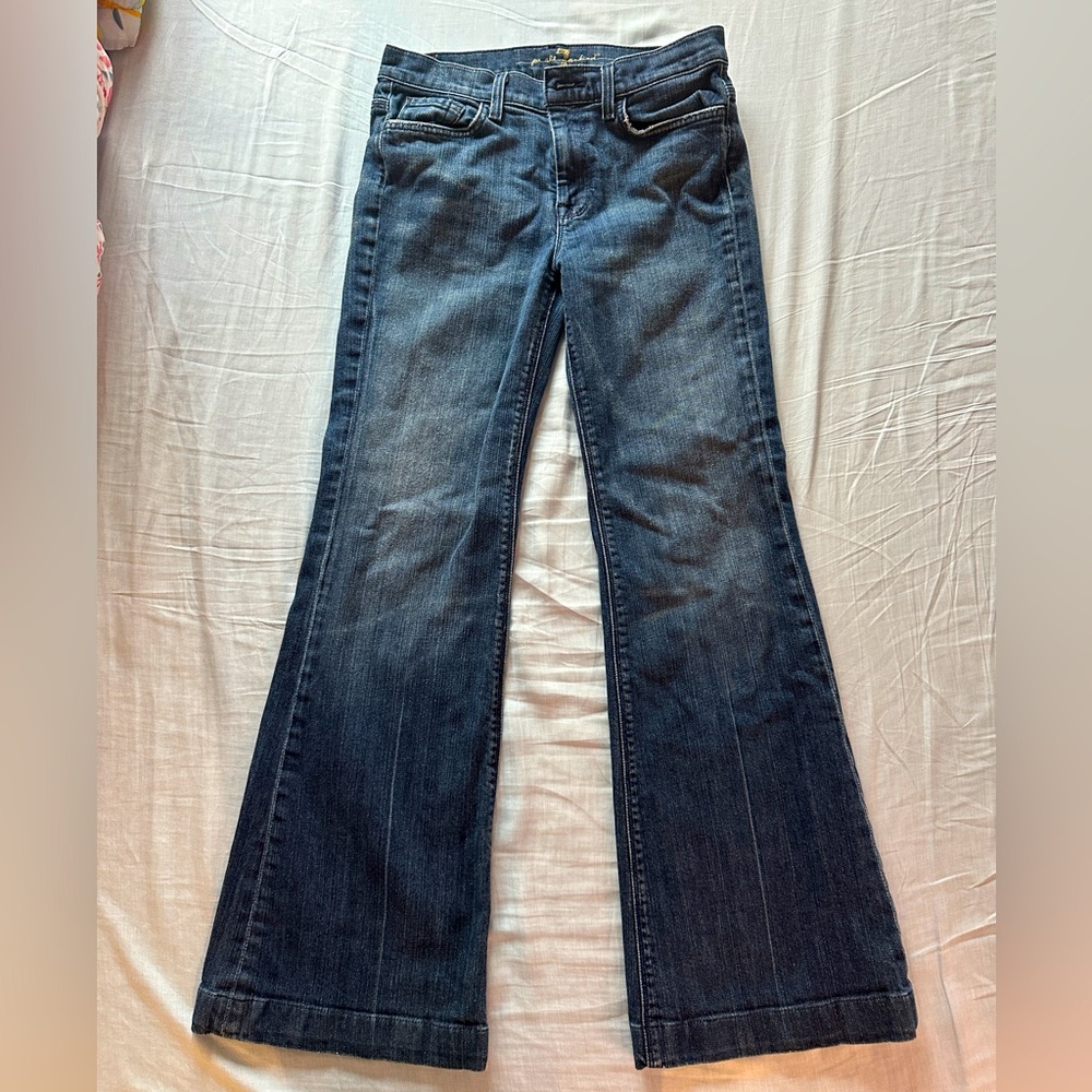 7 For All Mankind “Ginger” Wide Leg Jeans 29